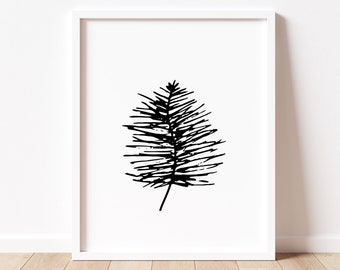 Kiefernzapfen, minimalistisches Kunstwerk, Natur Dekor, Wald, Abenteuer, Sofort Download, digitaler Download, JPG, Kinderzimmer, Kinderzimmer Kunst, Druck