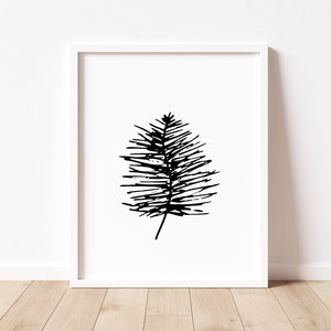 Pine Cone, Minimalist Artwork, Nature Decor, Forest, Adventure, Instant Download, Digital Download, JPG, Children's Room, Nursery Art, Print image 1