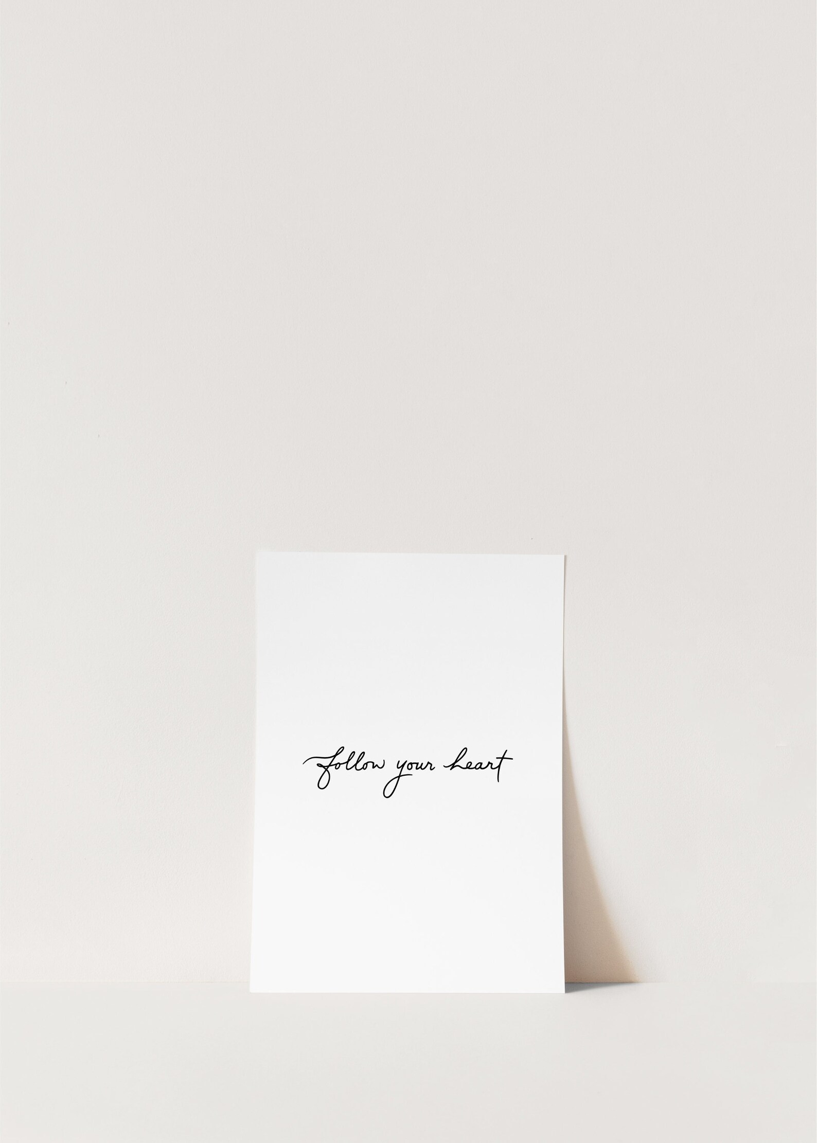 Follow Your Heart, Digital Download, Print, Instant Download ...