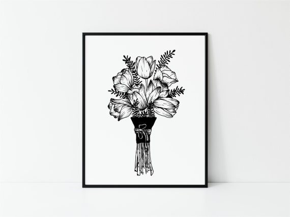 Prints Tulip Bouquet Digital Download Print Art & Collectibles etna.com.pe