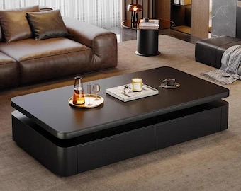 Luxury Modern Coffee Table Living Room Storage Designer Book Drawers Movable Side Table Writing Furniture Chinese Style Furniture