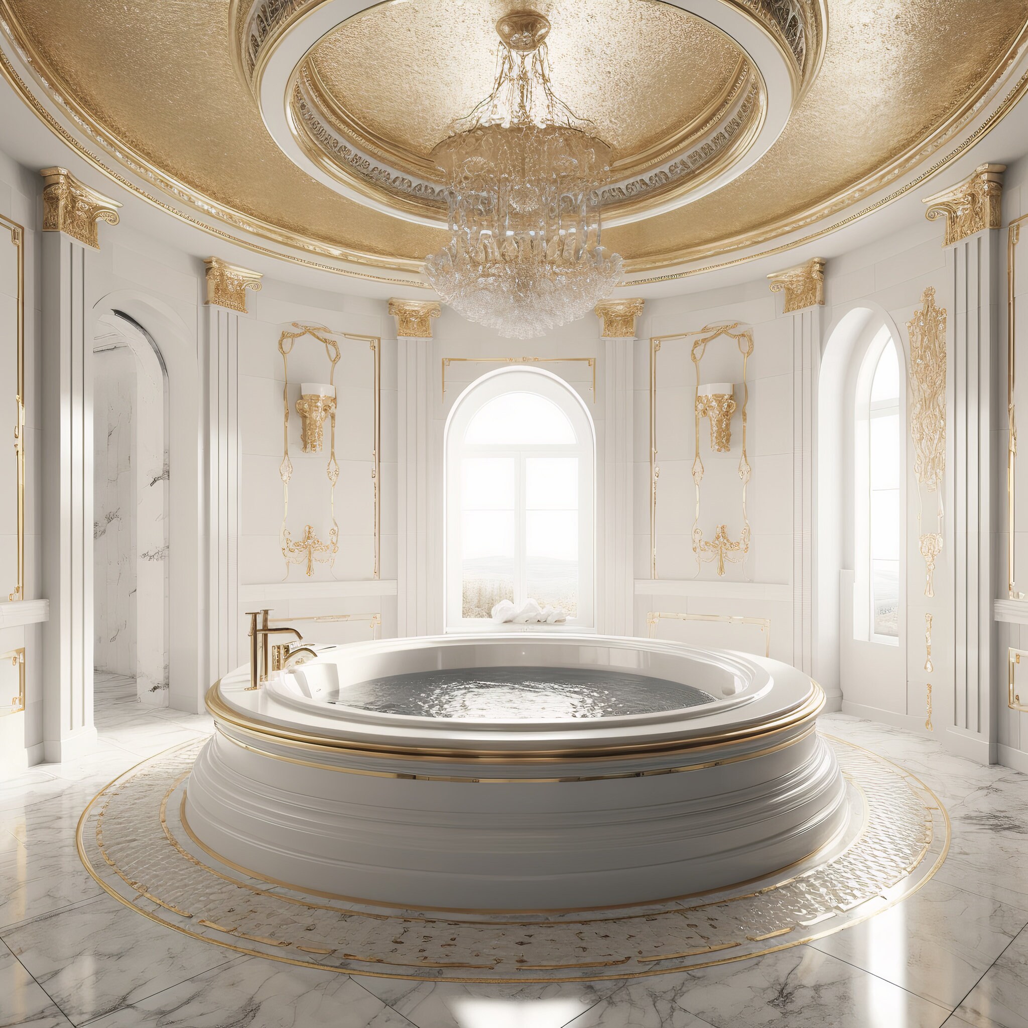 Gold and White Royal Tub Background for Photography - Etsy
