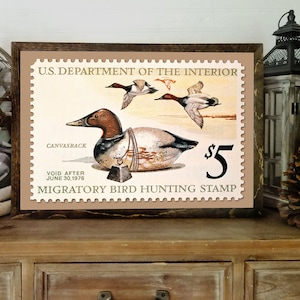 Duck Hunting Art, 1975 Duck Stamp Poster Print, 18x12
