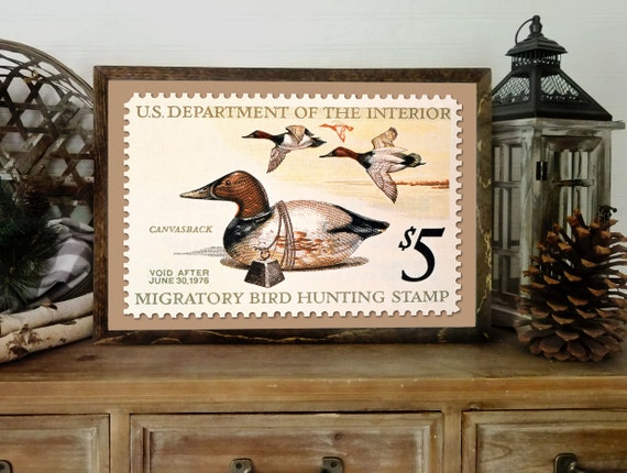 Duck Hunting Art, 1975 Duck Stamp Poster Print, 18x12