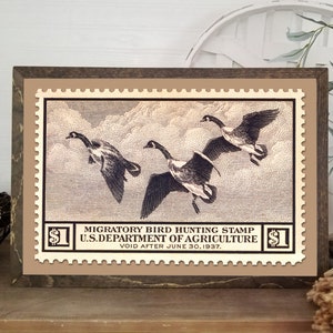 Duck Hunting Art, 1936 Duck Stamp Poster Print, 18x12