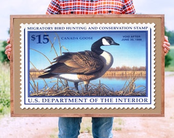 Duck Hunting Art, 1997 Duck Stamp Poster Print, 36x24