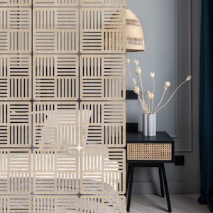 Wooden Room Divider Panels, Hanging Screens, Privacy Partition, Wooden Decoratives Panels, Modular Wall Panels, Room Separator, Wall Divider