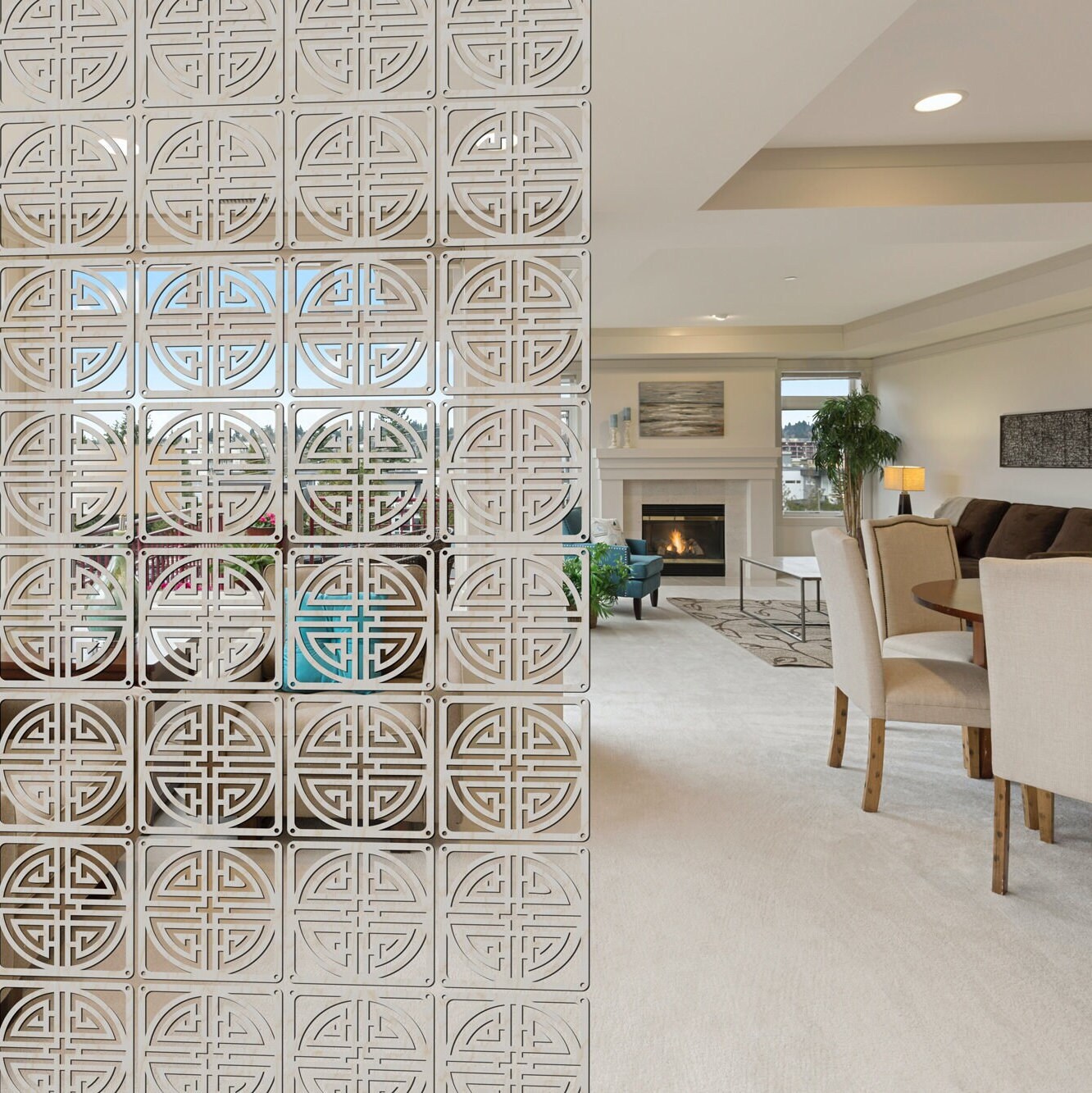 Interior Partition, Modular Wall Panels Screen, Wooden Decoratives ...