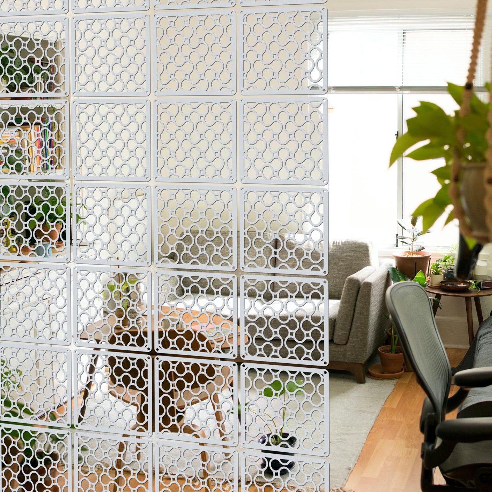 Modular Room Divider Panels, Hanging Privacy Screen, Suspended ...