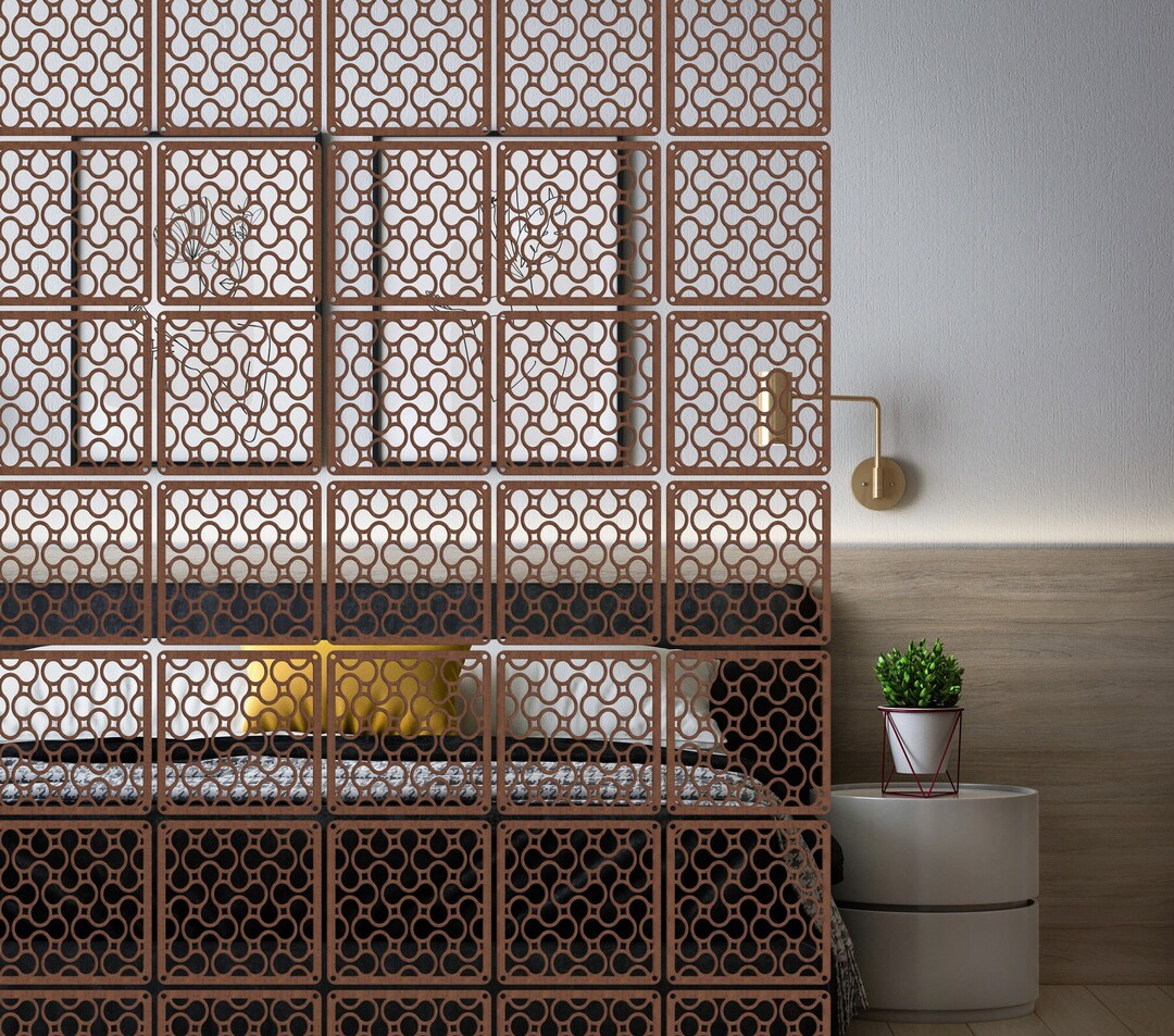 Hanging Screen Room Divider Modern Interior Room Partition Etsy