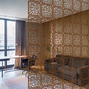 Room Divider Screen, Wooden Wall Partition, Hanging Room Divider Panels, Privacy Screens, Hanging Privacy Screen, Decorative Room Dividers