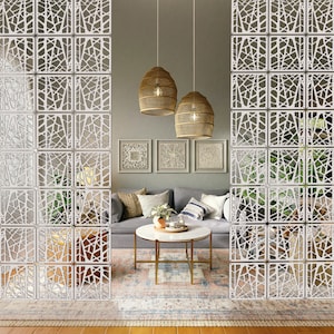 Hanging Room Partition, Divider Screens, Wooden Decoratives Panels, Room divider, Modular Wall Panels, Interior Partition, Privacy screen