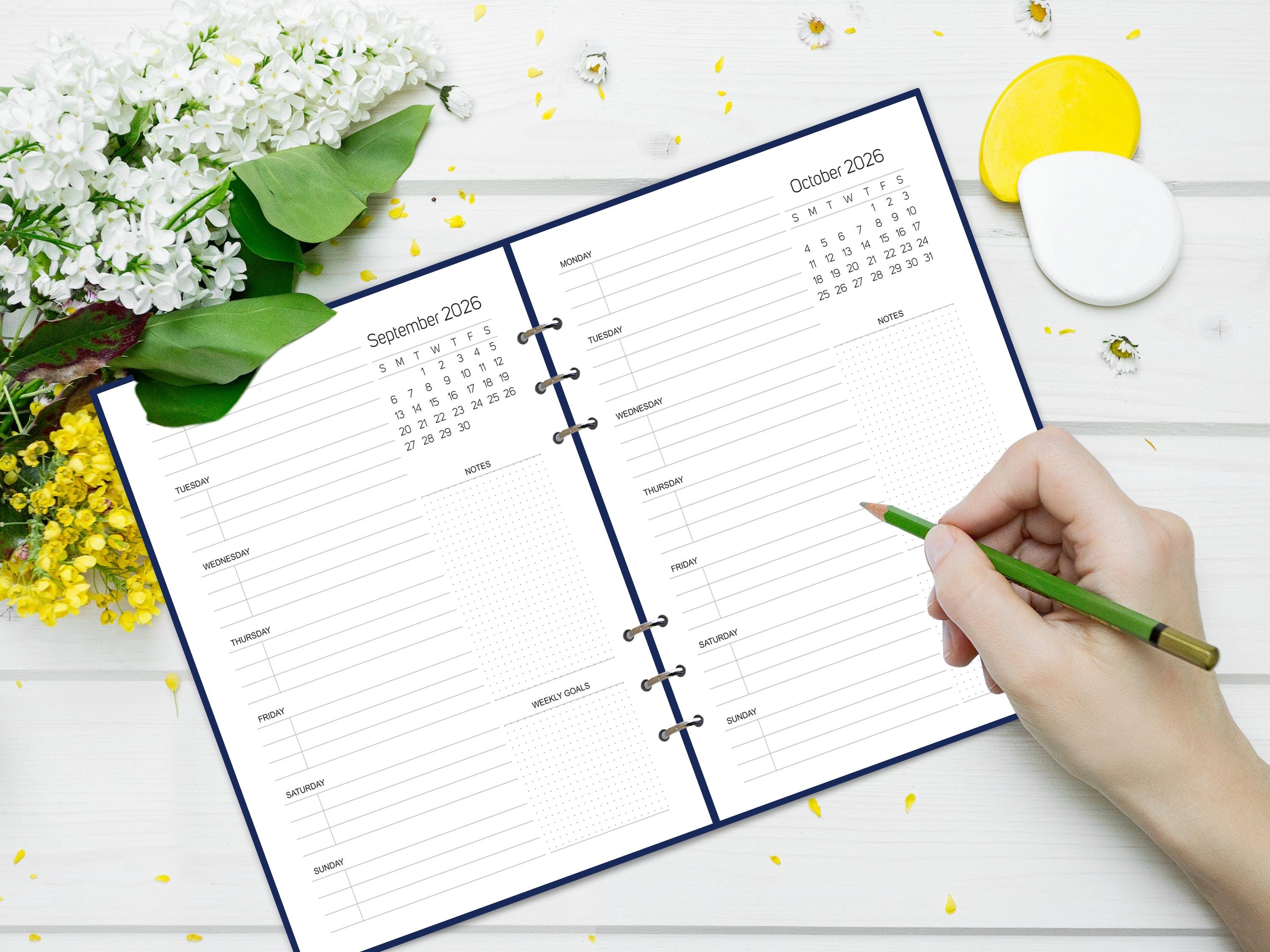 2026 Weekly Planner Printable (PDF) – Minimalist Weekly Organizer With ...