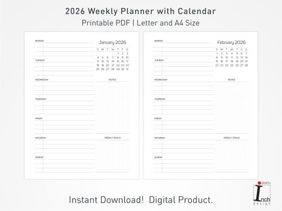 Agenda 2026 A5 – Verticale Weekplanner, Jan.-dec., Met Maandtabbladen, Meertalig, Waterdicht