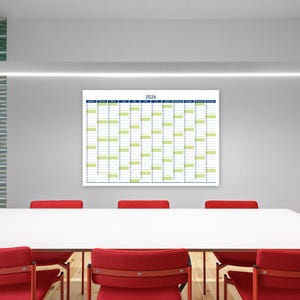 2026 Printable Wall Planner with Minimalist Design, Large Wall Calendar for Office and School image 8