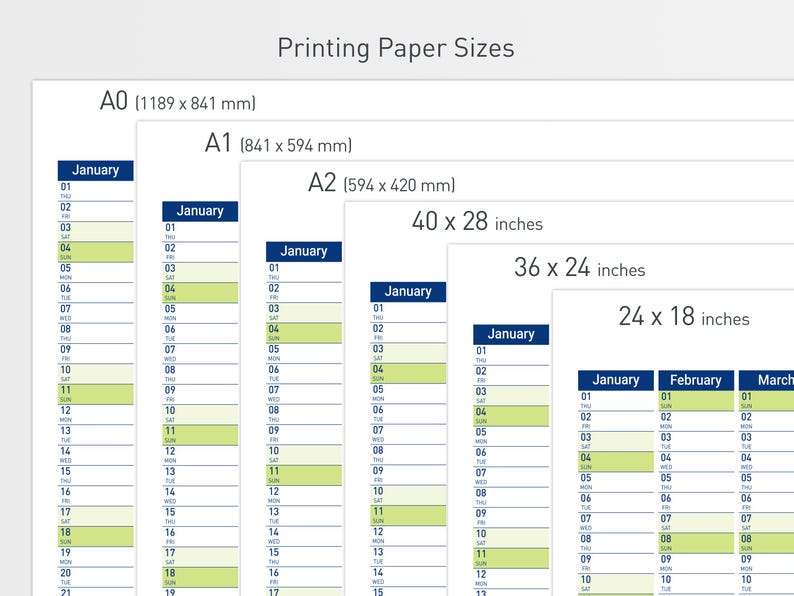 2026 Printable Wall Planner with Minimalist Design, Large Wall Calendar for Office and School image 5