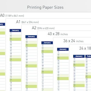2027 Printable Wall Planner with Minimalist Design, Large Wall Calendar for Office and School image 5