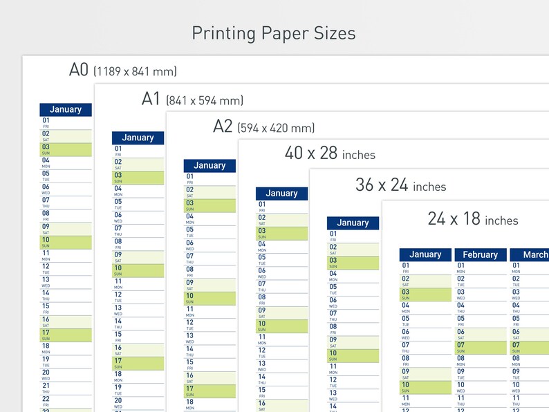 2027 Printable Wall Planner with Minimalist Design, Large Wall Calendar for Office and School image 5