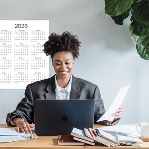 2026 Printable Calendar | Minimalist Calendar | One Page Calendar for Wall image 10