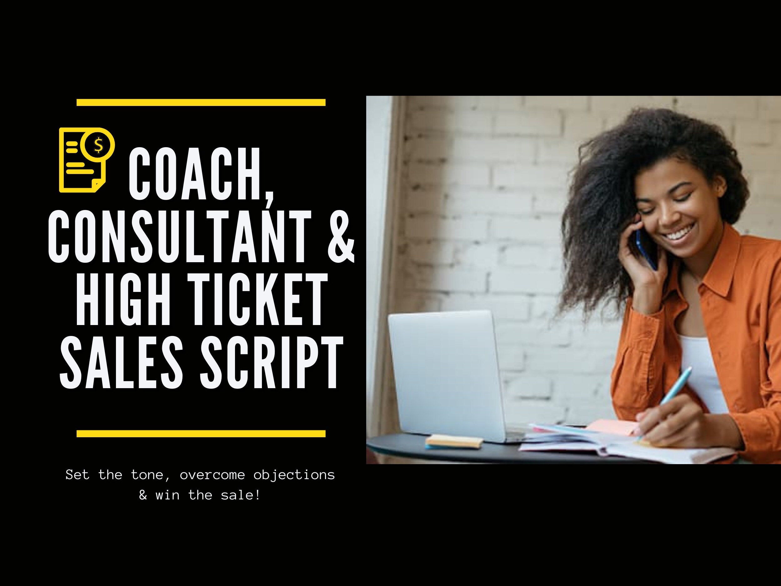 Coach, Consultant, High Ticket Sales Script | Sell Courses, Programs ...