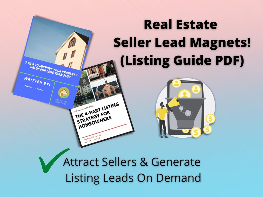 Real Estate Lead Magnets | PDF Guide for Sellers - Etsy