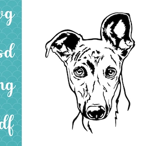 LOOK whippet SVG, Look Greyhound Clipart, italian whippet Svg Files for Cricut mom dog lover shirt vector