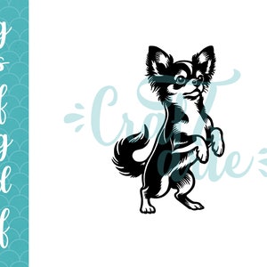 Chihuahua SVG PNG art, dog breed, dancing, Memorial Love, cricut, png, dxf, printable art, design for shirt sweater