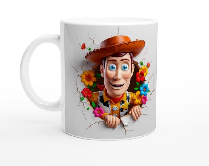 Woody Toy Story Mug - Classic Ceramic Cup for Coffee & Hot Drinks - Gift for Toy Story Fans