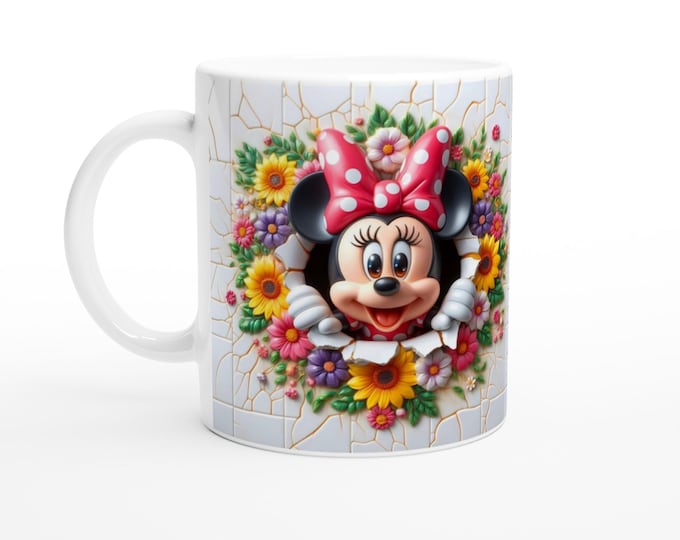 Minnie Mouse Mug - Disney Ceramic Coffee Cup - Perfect Gift for Disney Fans