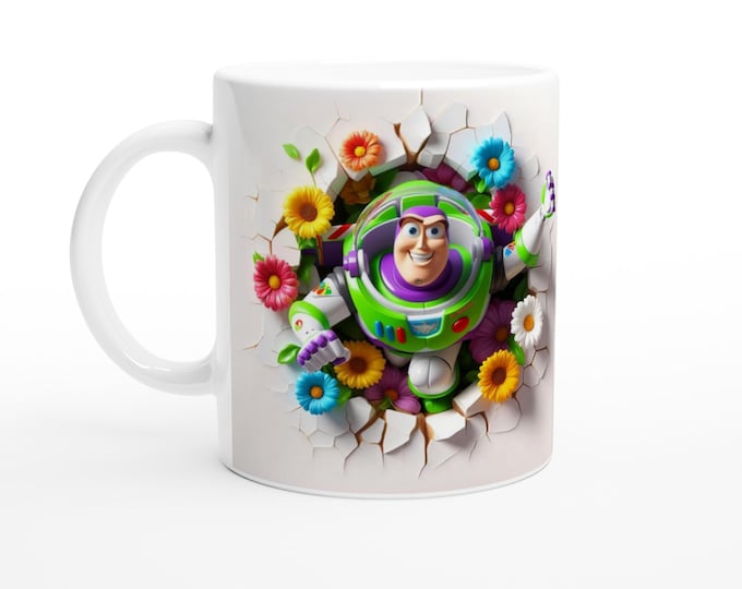 Buzz Lightyear Toy Story Mug - Ceramic 11oz - Perfect for Coffee & Hot Drinks
