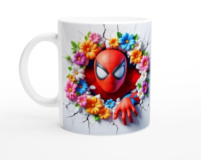 Spiderman Ceramic Mug - Glossy, Dishwasher & Microwave Safe - Perfect Gift for Marvel Fans