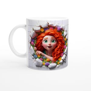 Brave Merida Mug - 11oz Disney Character Cup - Perfect for Coffee Lovers & Gifts