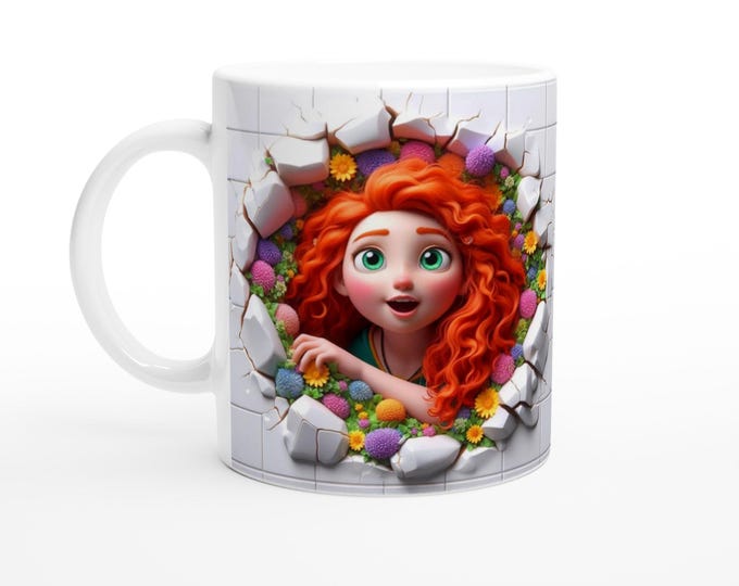 Brave Merida Mug - 11oz Disney Character Cup - Perfect for Coffee Lovers & Gifts