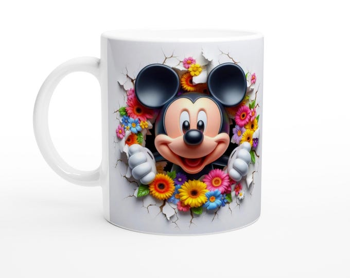 Charming Mickey Mouse Mug - Perfect Gift for Disney Lovers - Ceramic 11oz Mug