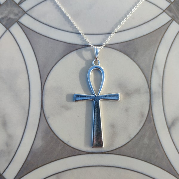 Goth Ankh Necklace Simple Necklace Goth Charm Necklace Goth