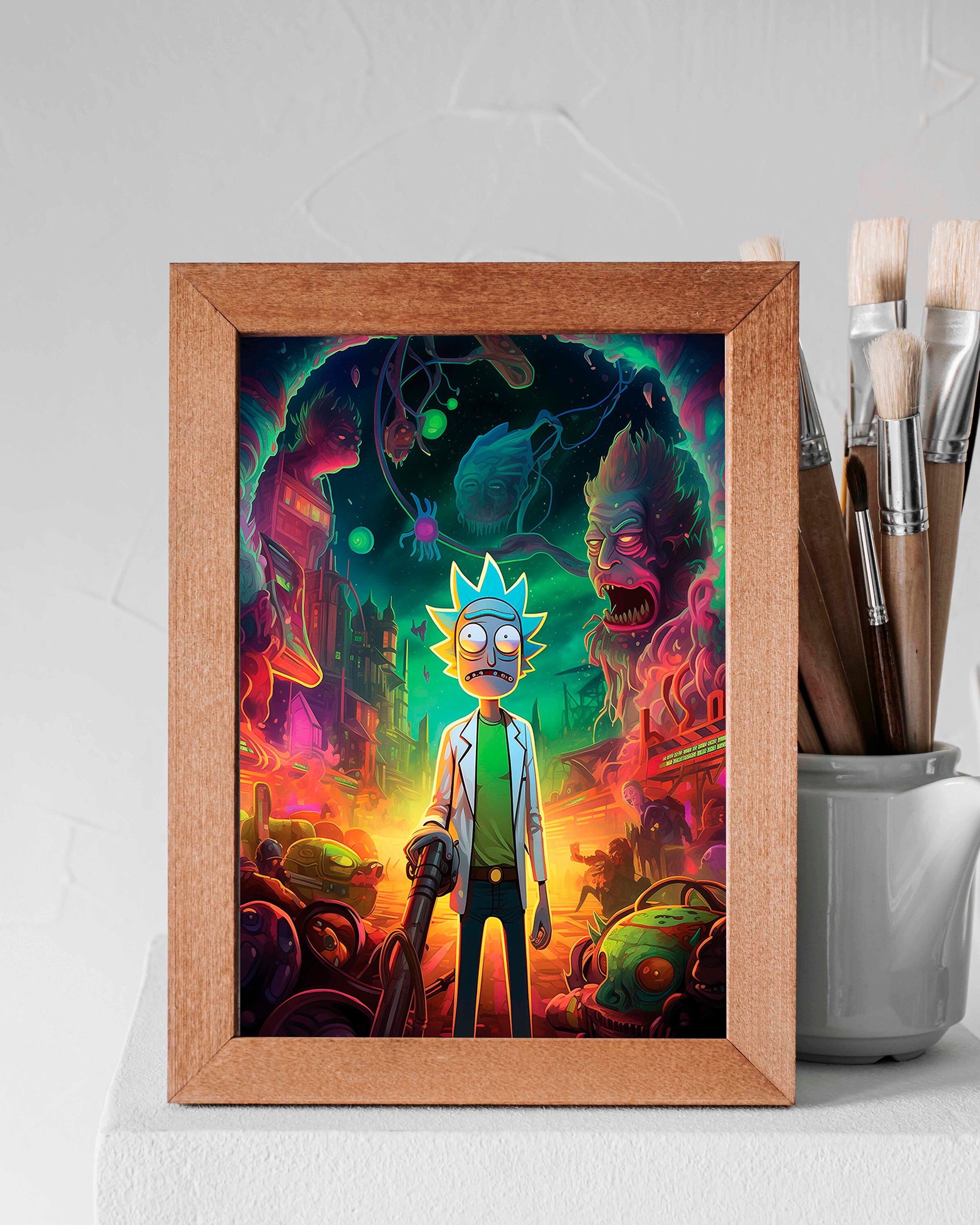 Rick and Morty Poster, Rick and Morty, Digital, Rick and Morty Print ...