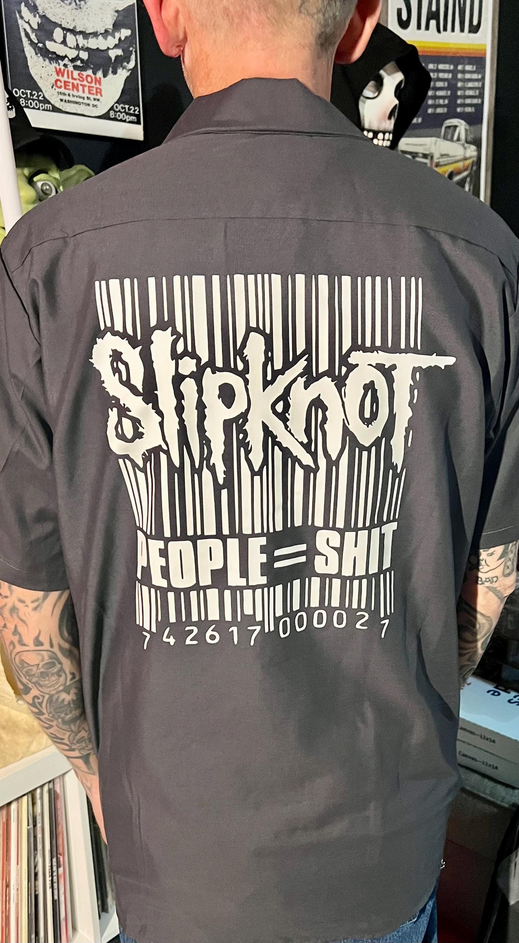 Slipknot バーコードデザイン ワークシャツ XLサイズ SLIPKNOT (スリップノット) Barcode「バーコード」 Tシャツ