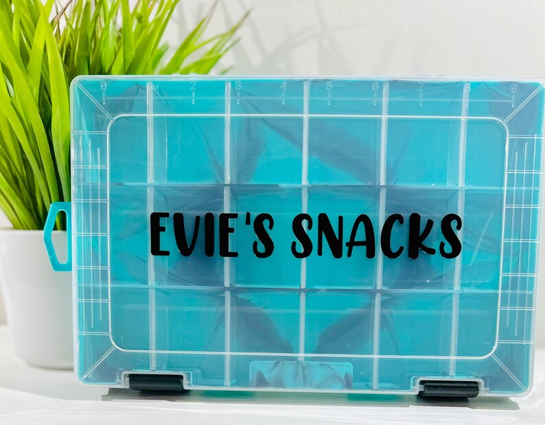Personalized Snackle Box Custom Tackle Box for Snacks Etsy