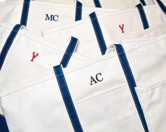 Custom Embroidered Canvas Tote Bag – Personalized with Icons, Initials, Text