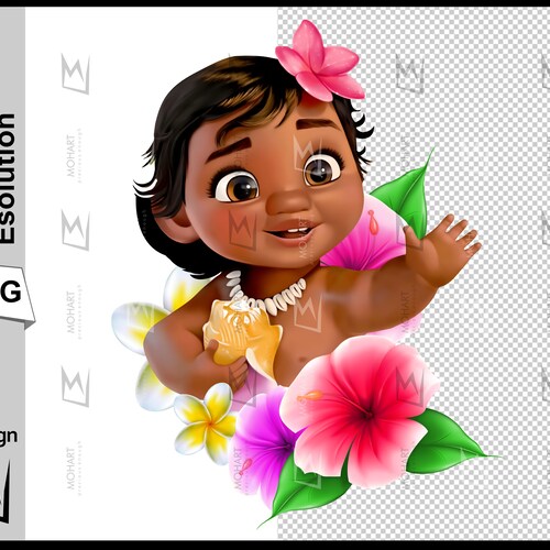 Baby Moana Png Clipart Instant Digital Download Baby Moana Etsy Singapore
