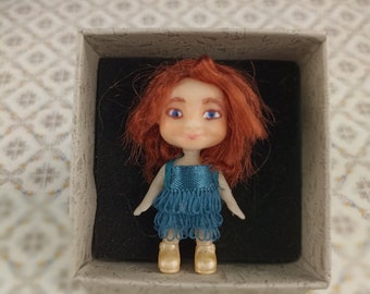 Muñeca miniatura única. OAK "Calabacita"