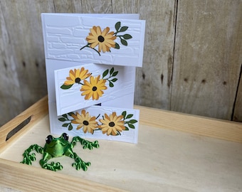 Blank floral card 5x7