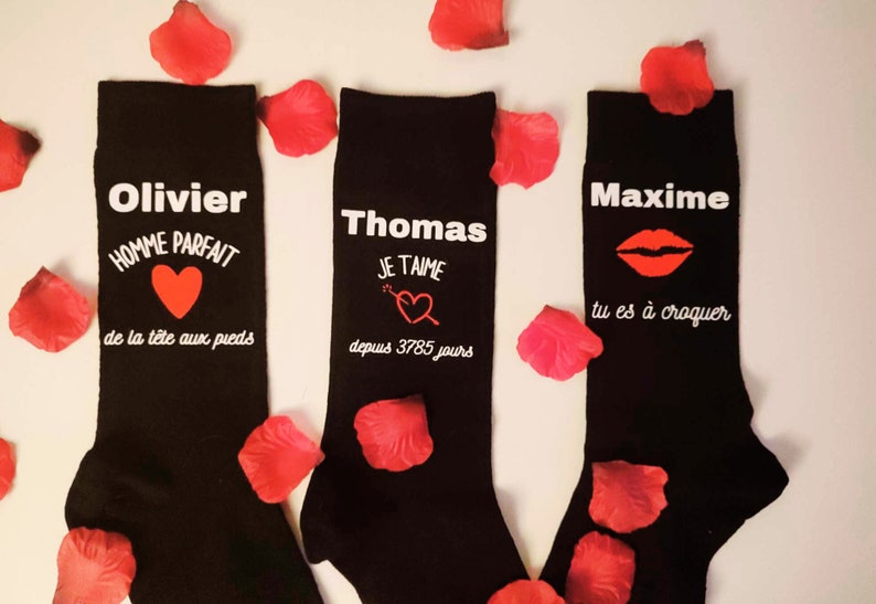 Personalized socks for couples: the ideal Valentines Day gift image 1