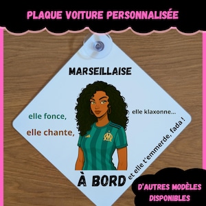 Suction Cup Car Plate – “Marseillaise on board”