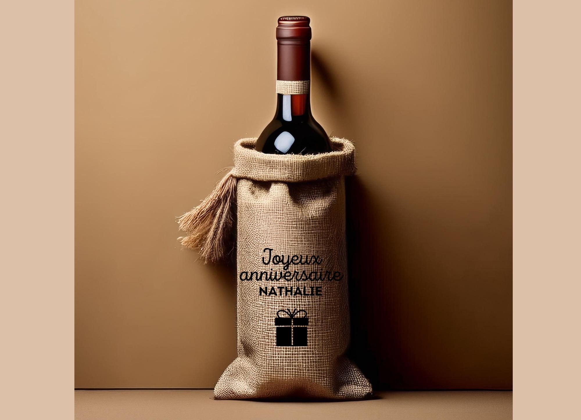 Jute water bottle bag hotsell