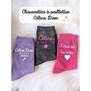 Chaussettes à paillettes “Céline Forever” | Édition spéciale concerts Paris 2026