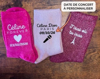 Glitter sokken "Celine Forever" | Speciale editie Parijs 2026 concerten