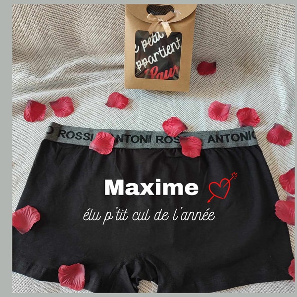 Personalized boxer shorts, Valentine's Day gift idea, men's boxer shorts to offer! free shipping within 24 hours