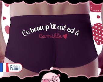 Boxer personnalisé , idée cadeau saint valentin, caleçon homme à offrir ! envoi en 24 h