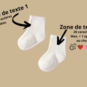 Chaussettes bébé : Annonce de grossesse surprise, cadeau idéal pour futurs grands-parents, marraine, parrain. image 2